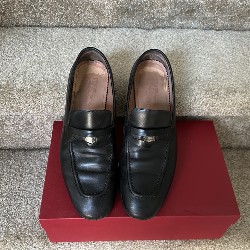Salvatore Ferragamo Loafer Black 10.5 EE